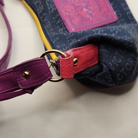 Victoria Secret With Love Vintage Denim Hobo Bag Womens‎ Purse Shoulder Bag - Picture 13 of 13